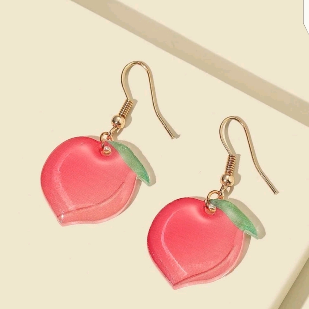 ✨3 FOR $28✨🆕🍑CUTE PEACH DROP EARRINGS🍑